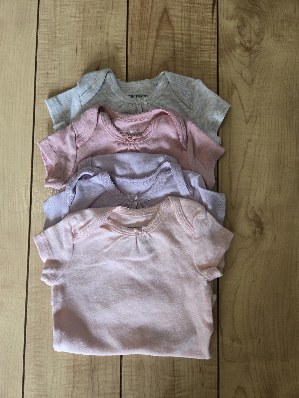 HUGE BUNDLE Carter's, Gerber, Baby Place, Baby Girls Onesies